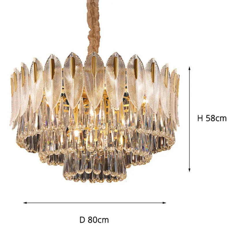 Kronleuchter Pendelleuchte aus Kristall Elegant