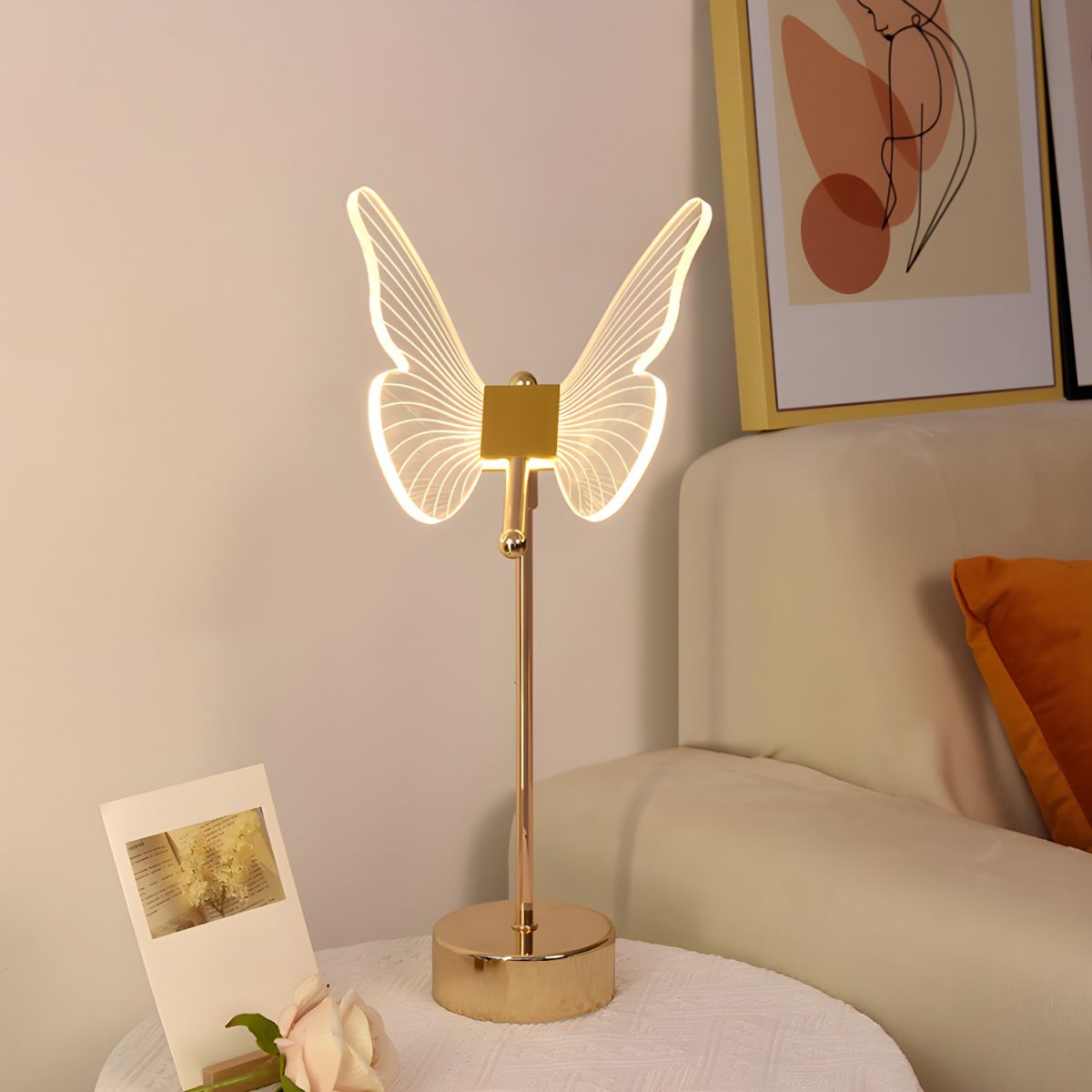 Nachttischlampe Schmetterling