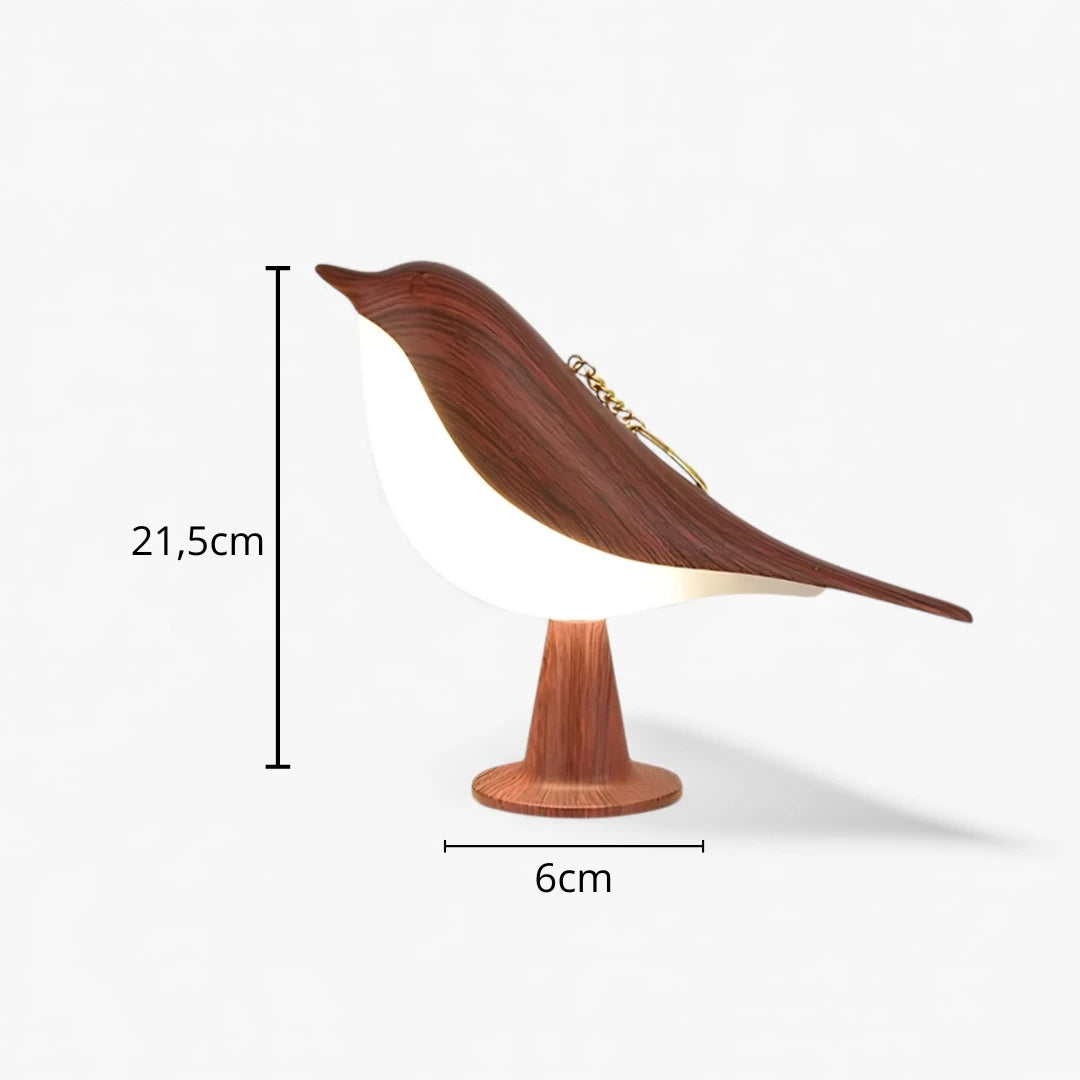 Nachttischlampe Vogel