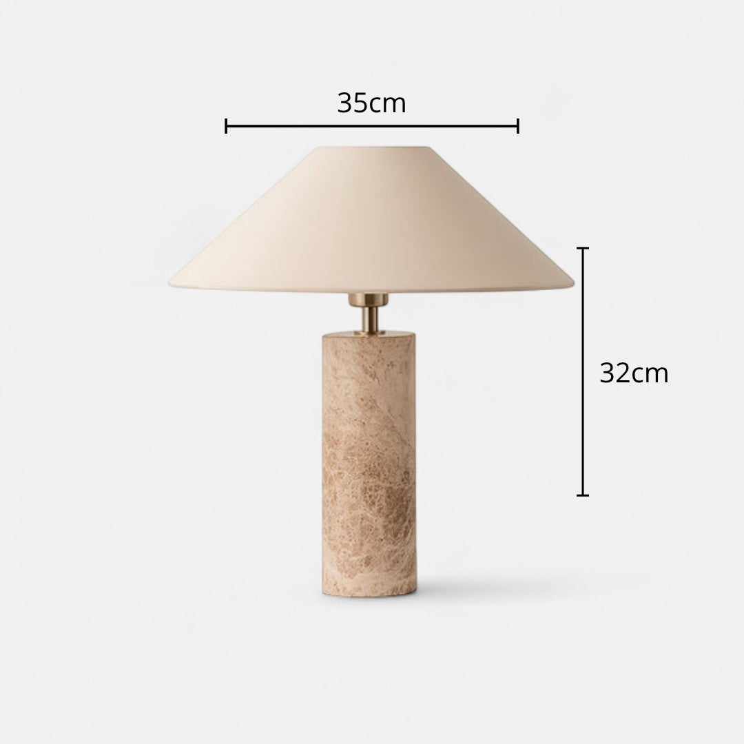 Nachttischlampe Fuß Marmor