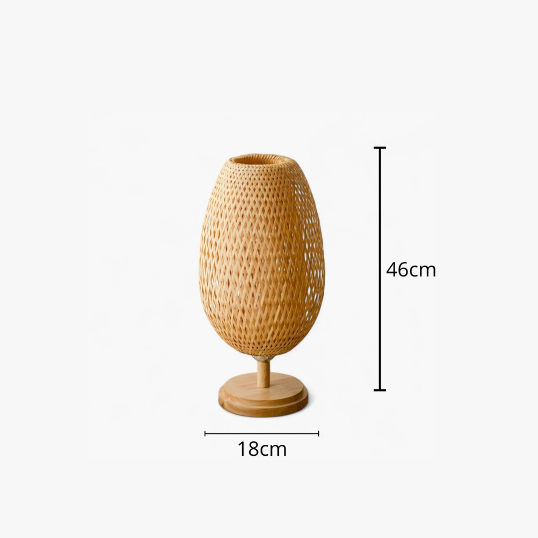Nachttischlampe Bambou