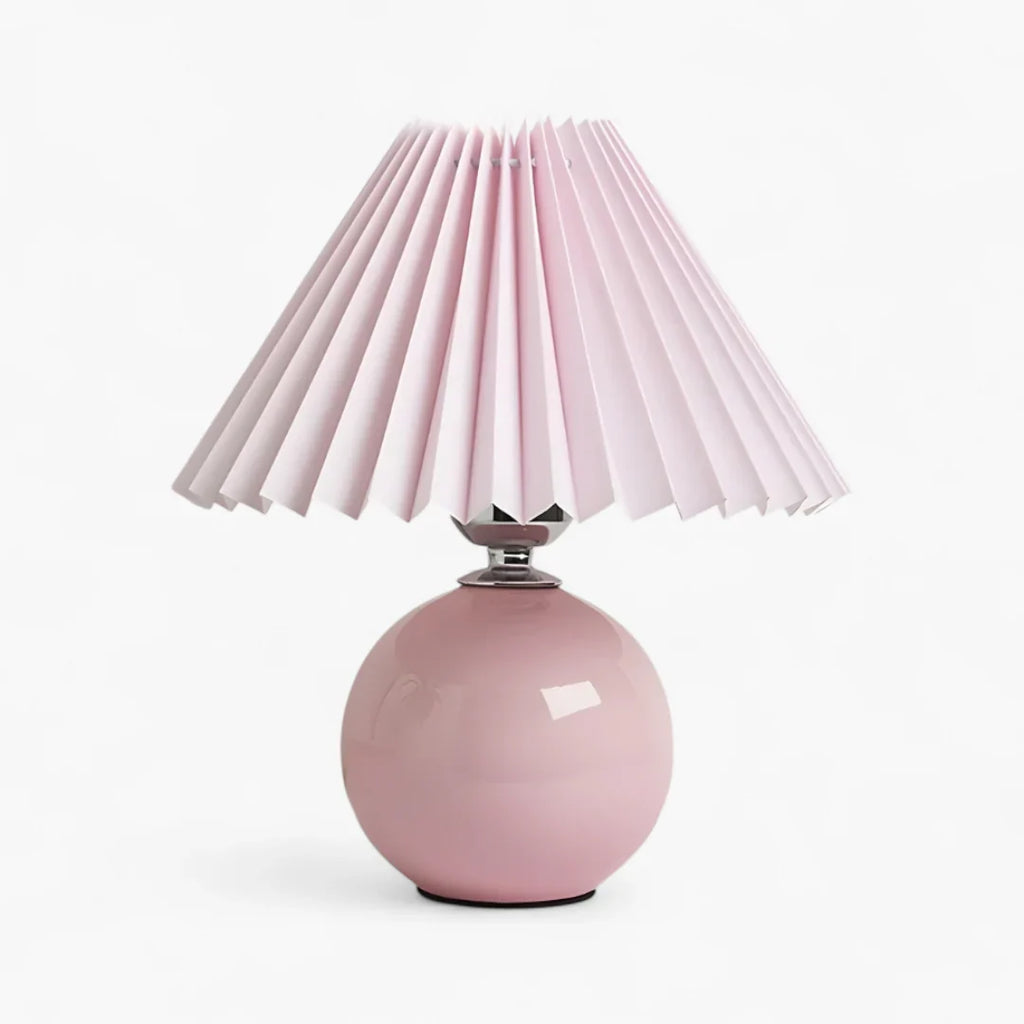 Nachttischlampe Lampenschirm Plissiert
