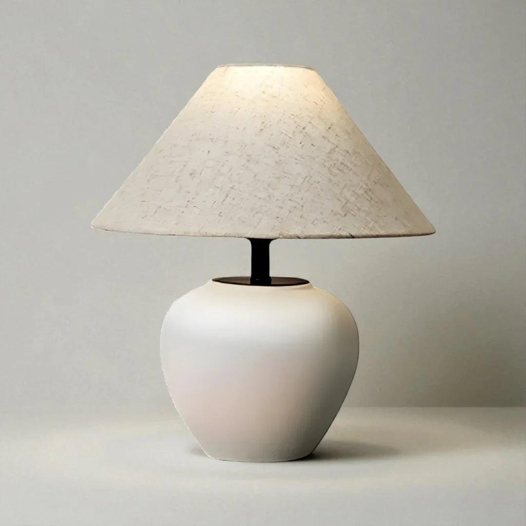Nachttischlampe Fuß Keramik