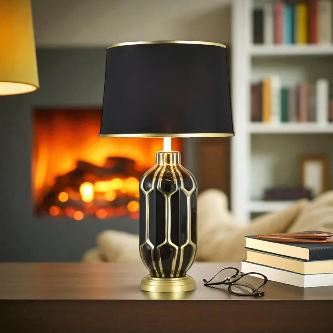 Nachttischlampe Grün Emeraude
