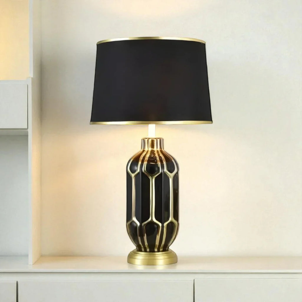 Nachttischlampe Grün Emeraude
