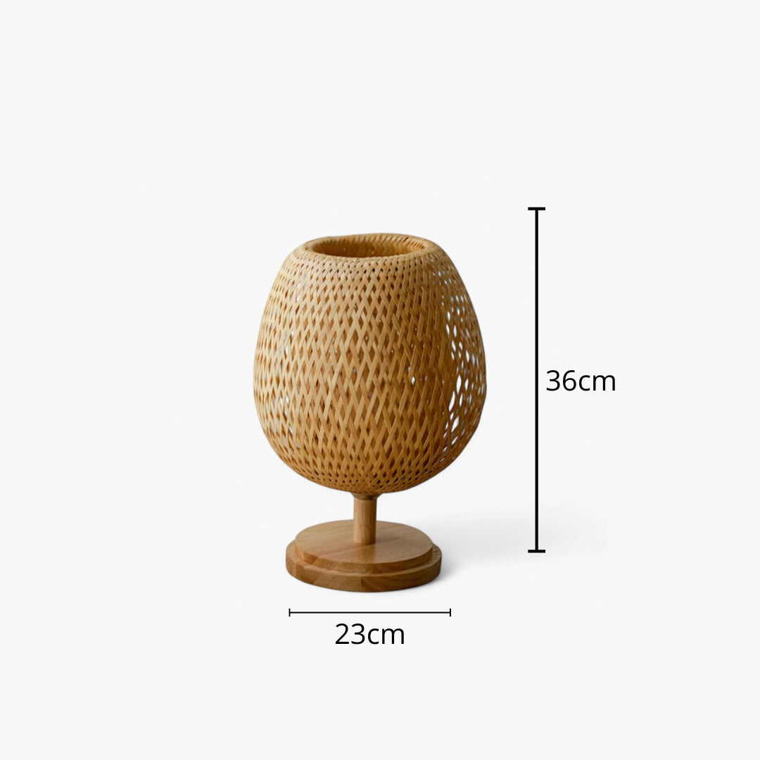 Nachttischlampe Bambou