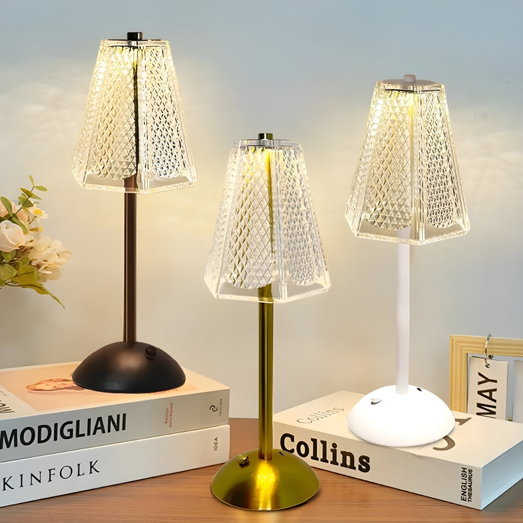 Nachttischlampe Kristall Touch