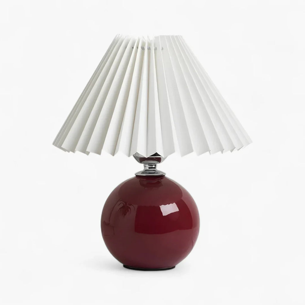 Nachttischlampe Lampenschirm Plissiert