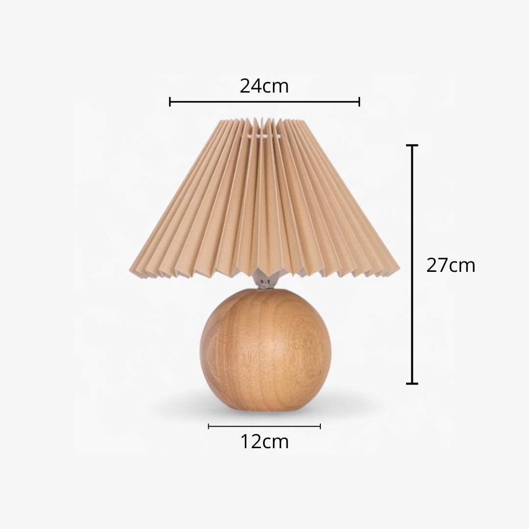 Nachttischlampe Lampenschirm Plissiert