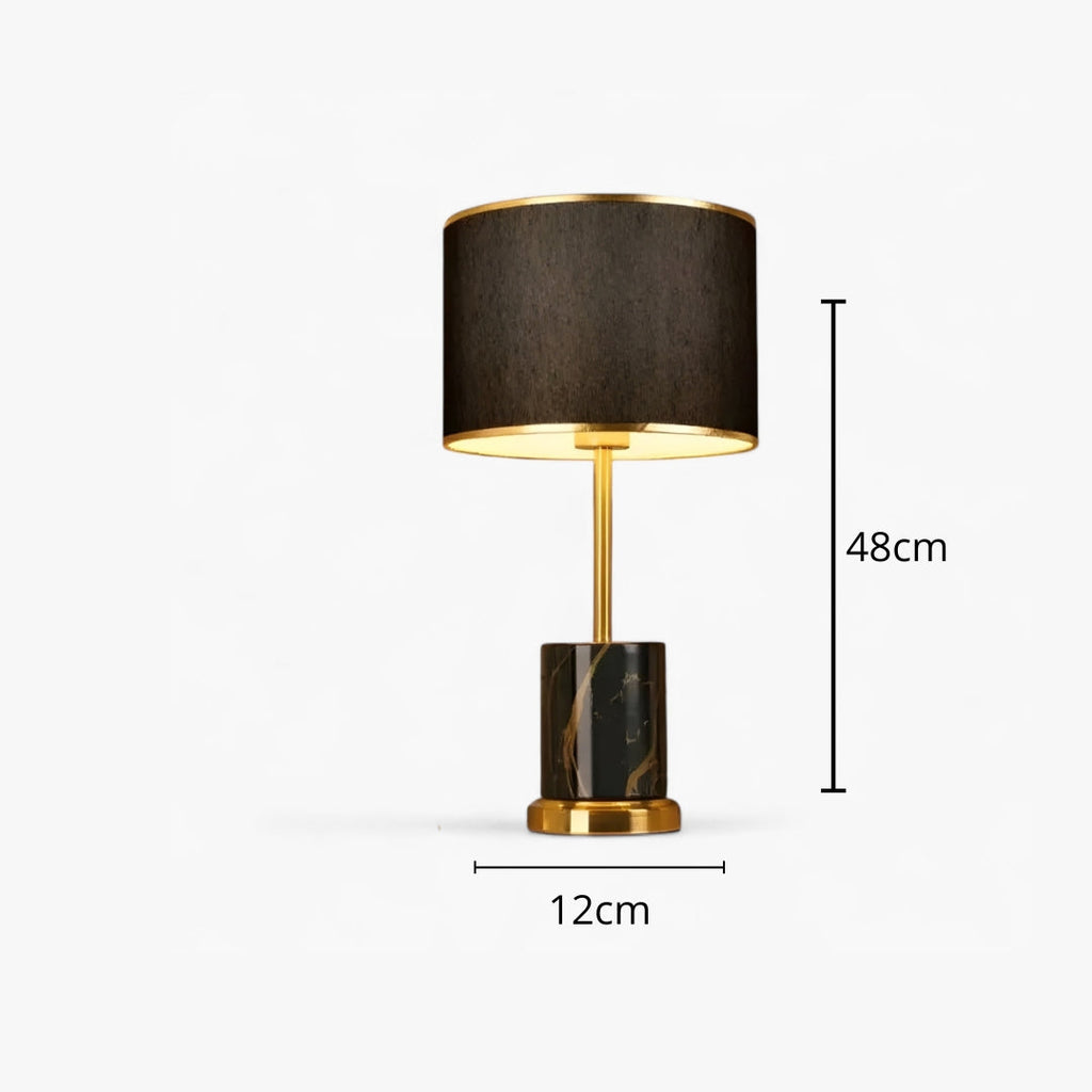 Nachttischlampe Metall Golden