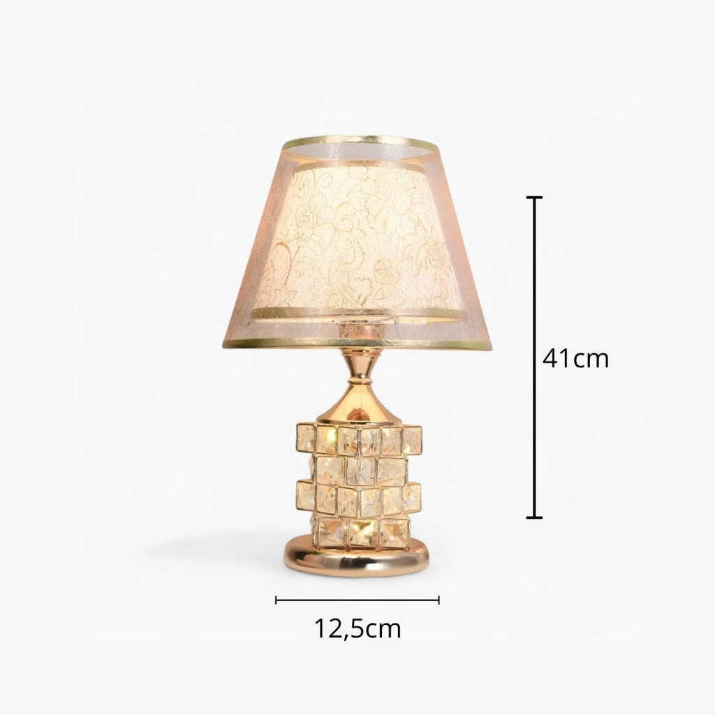Nachttischlampe Fuß Kristall