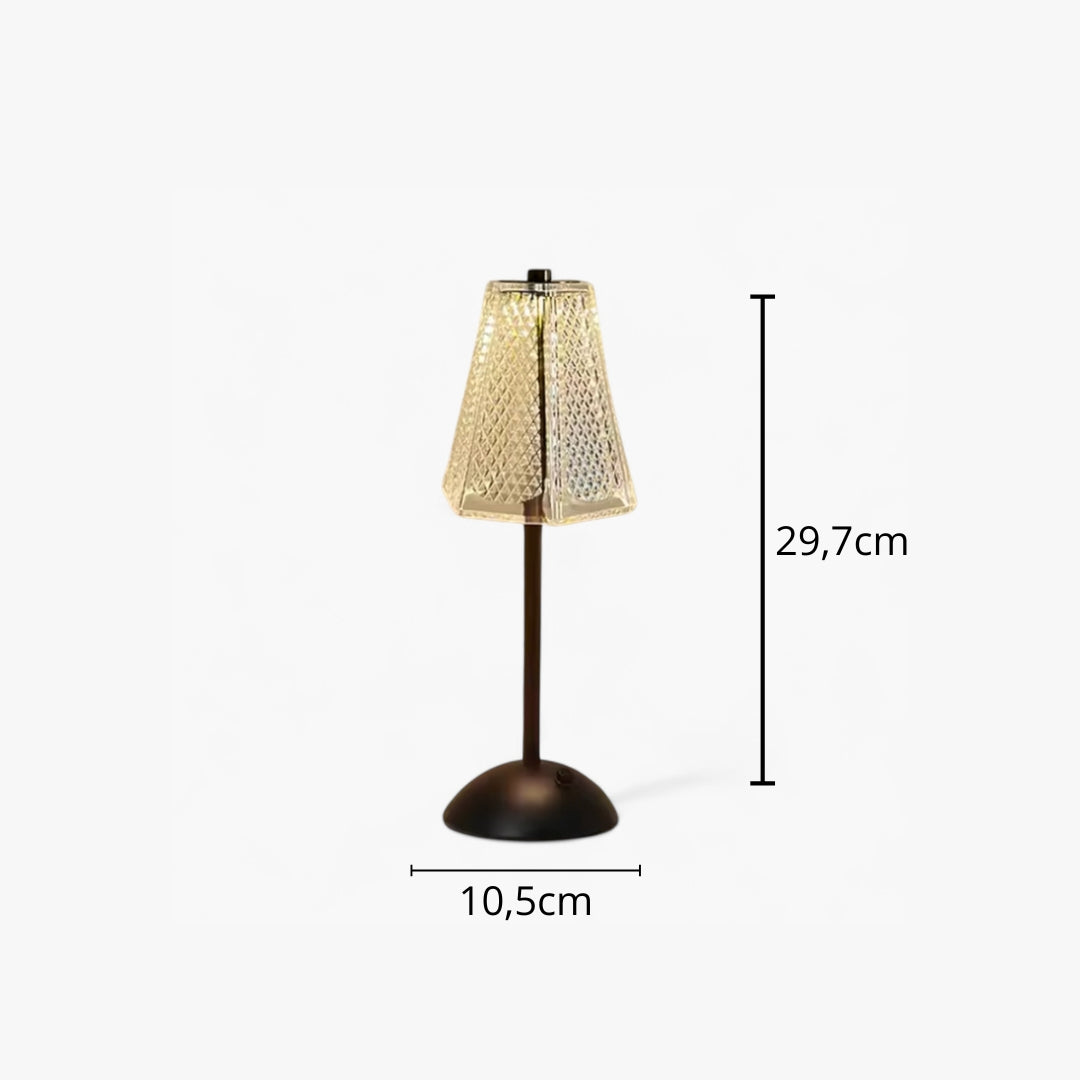 Nachttischlampe Kristall Touch