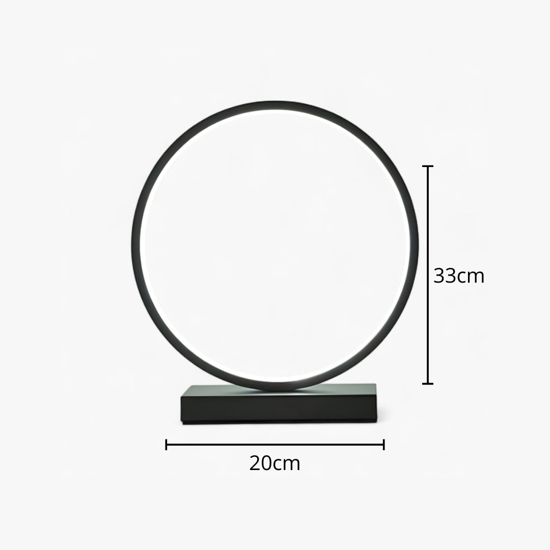 Nachttischlampe Rund mit LED