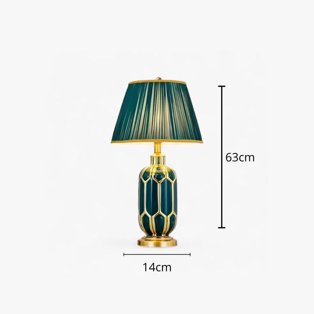 Nachttischlampe Grün Emeraude
