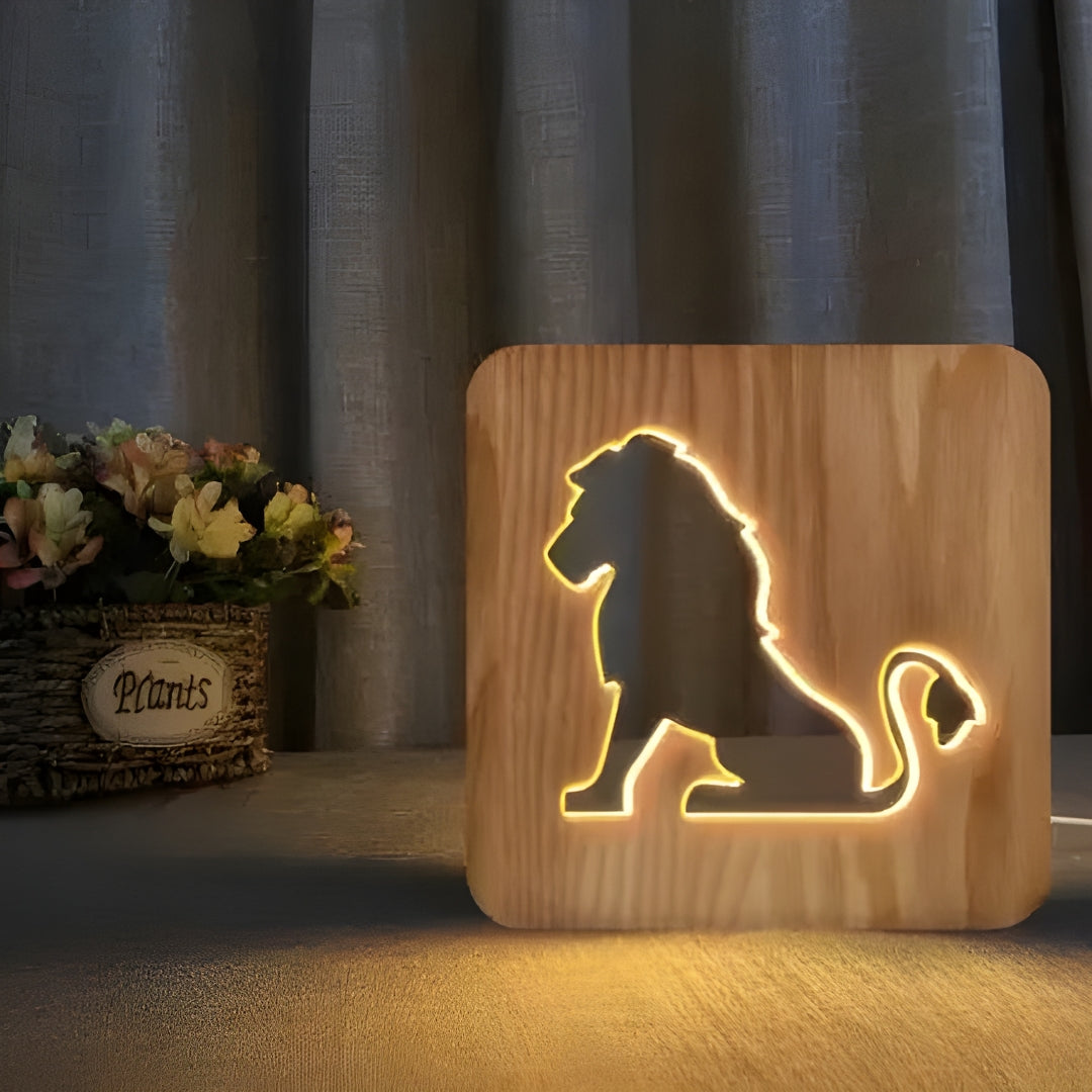 Nachttischlampe Lion