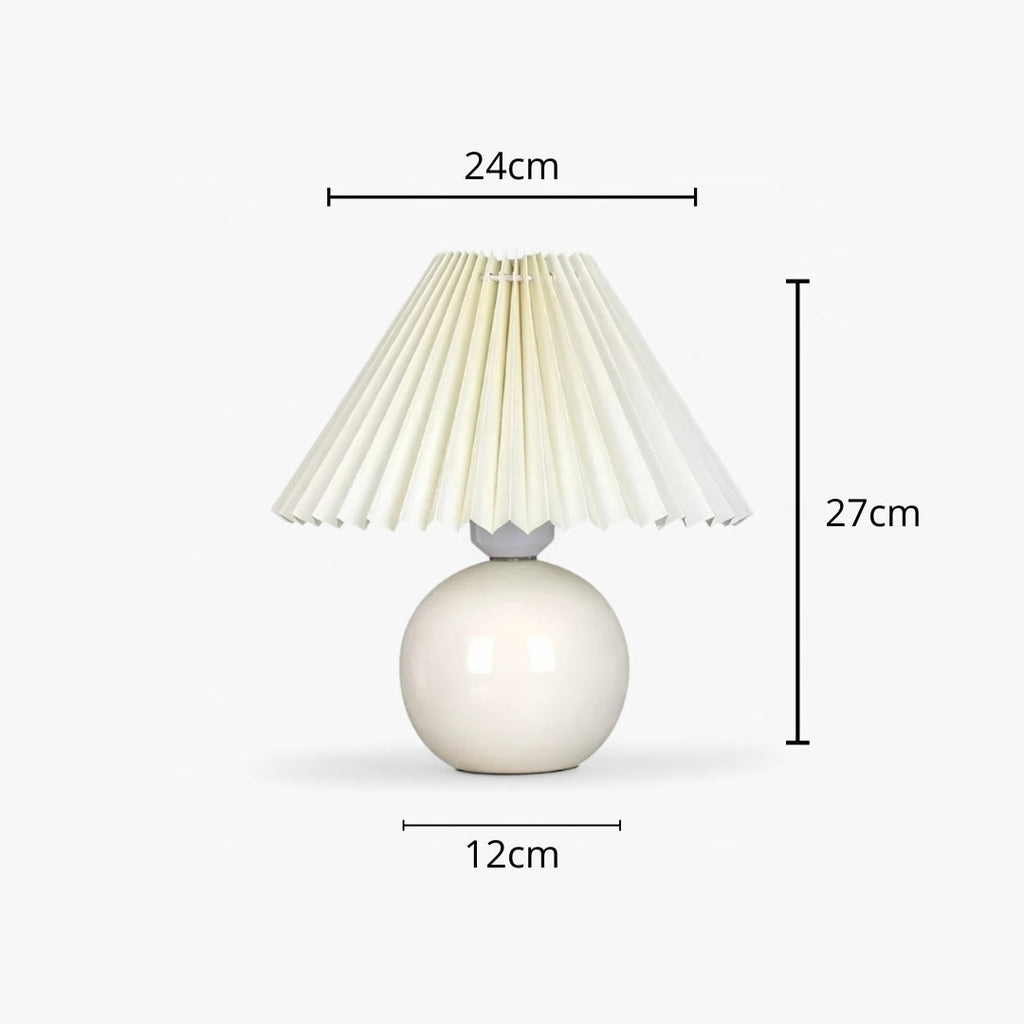 Nachttischlampe Lampenschirm Plissiert