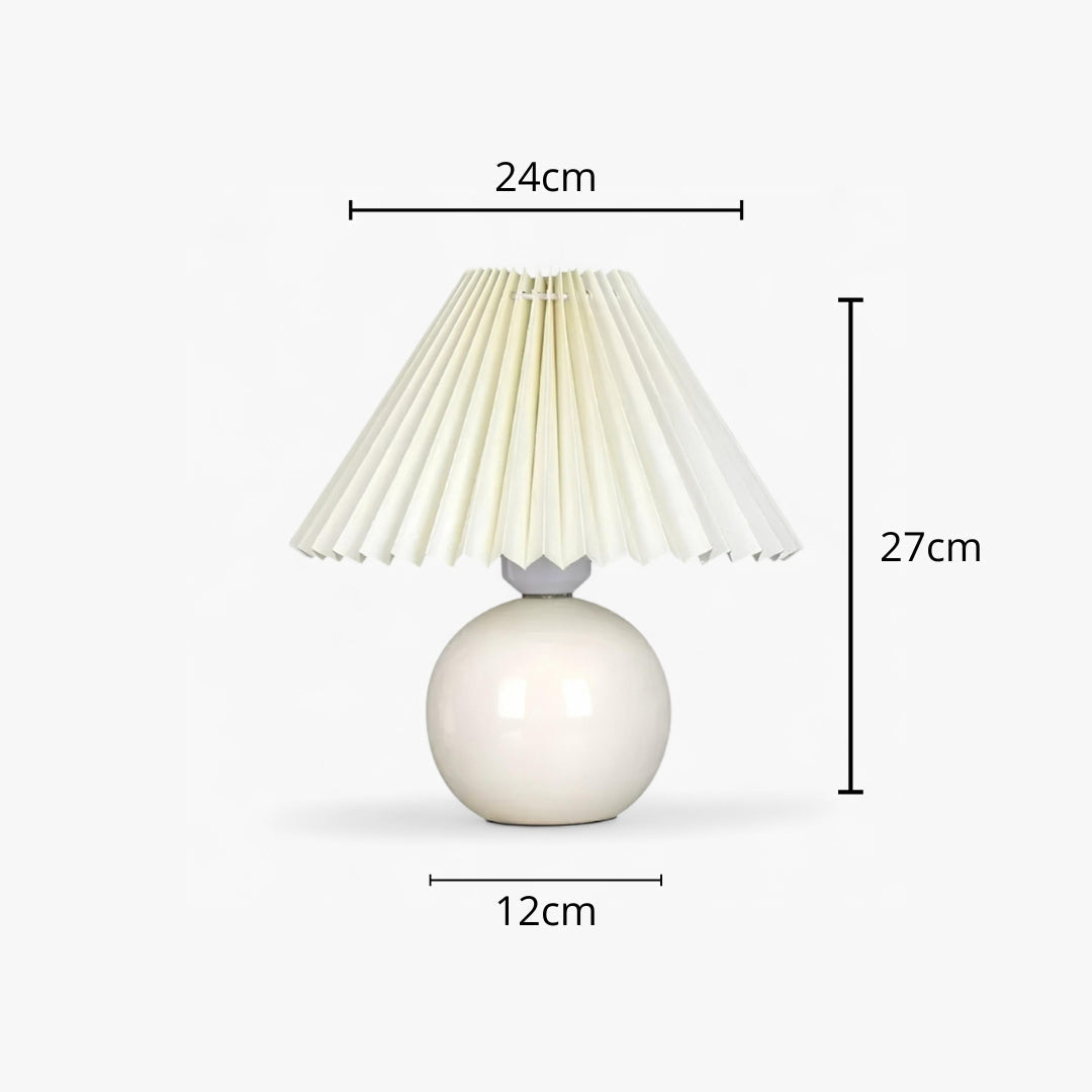 Nachttischlampe Lampenschirm Plissiert