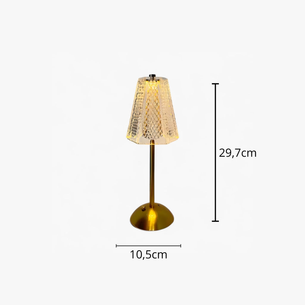Nachttischlampe Kristall Touch