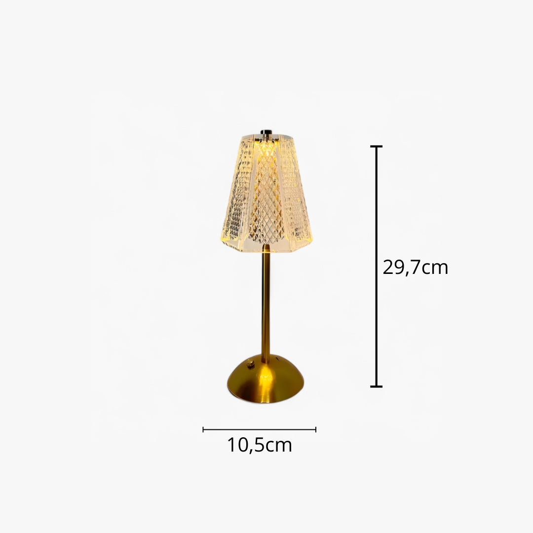 Nachttischlampe Kristall Touch
