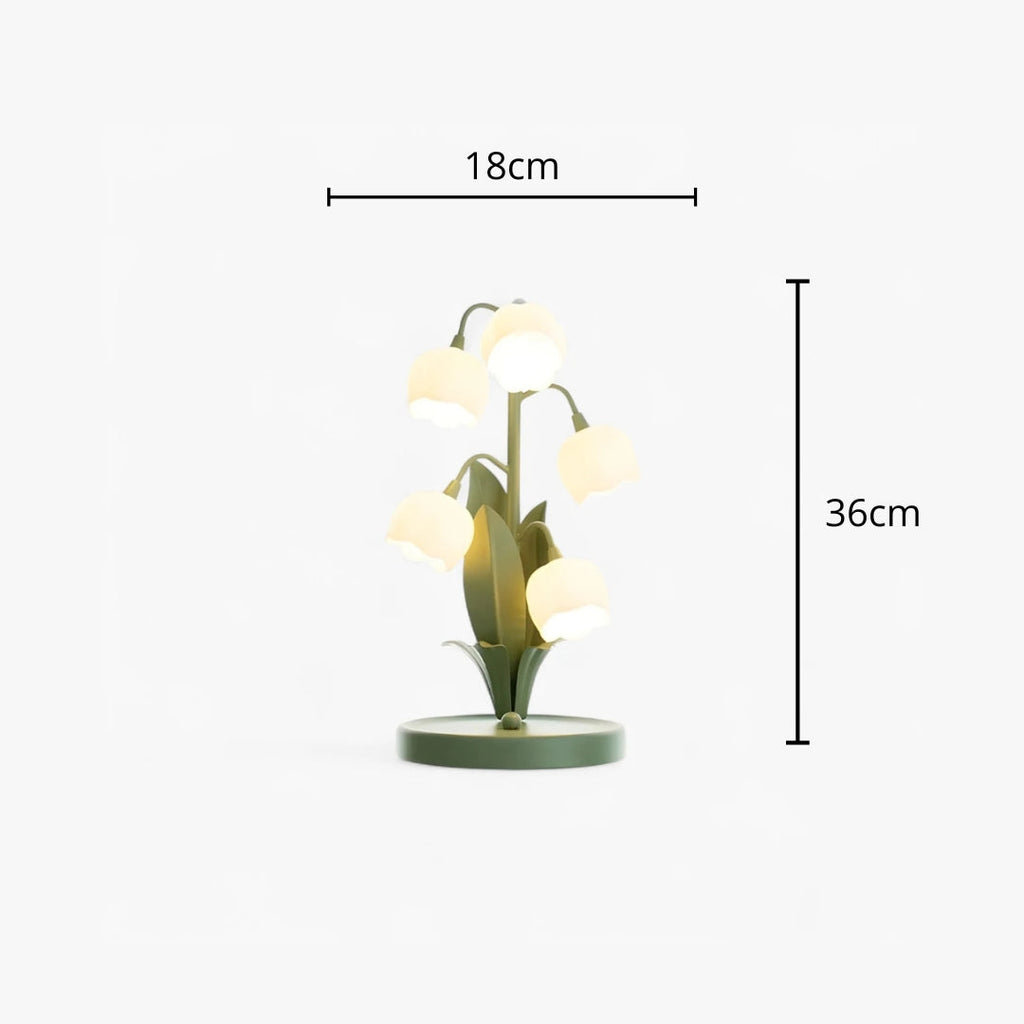 Nachttischlampe Blume