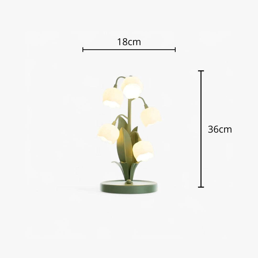 Nachttischlampe Blume