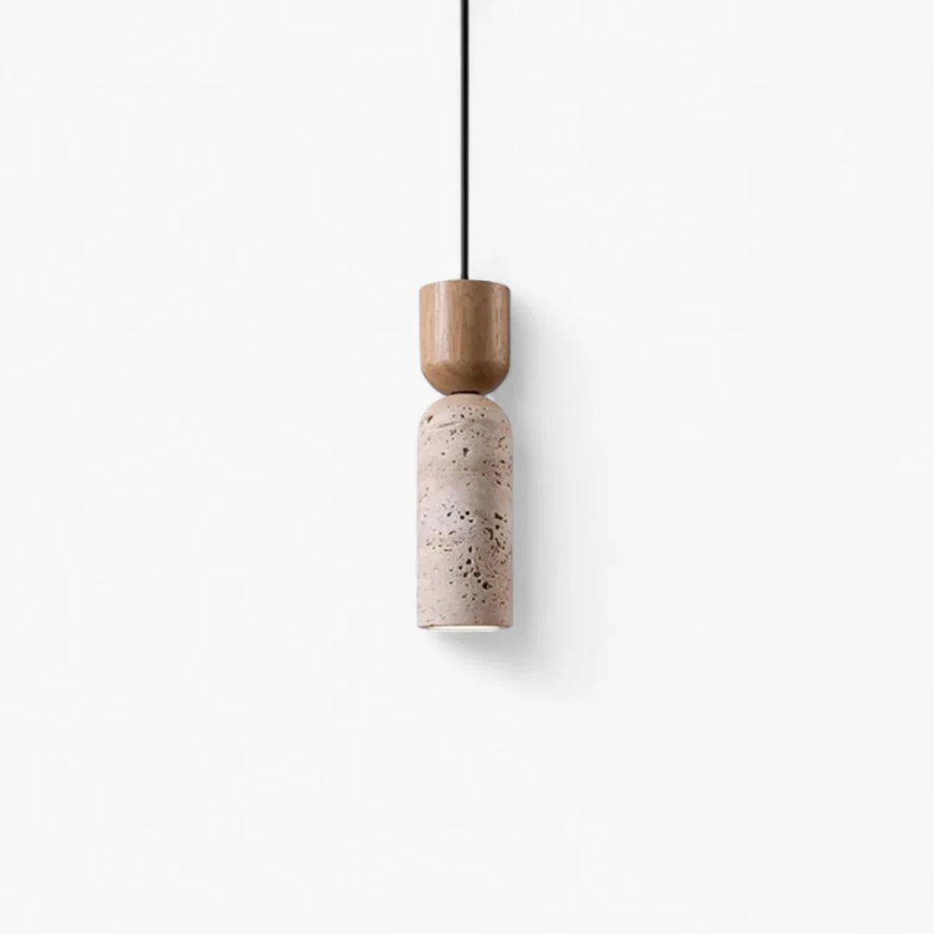 Pendelleuchte Wabi-Sabi aus Stein