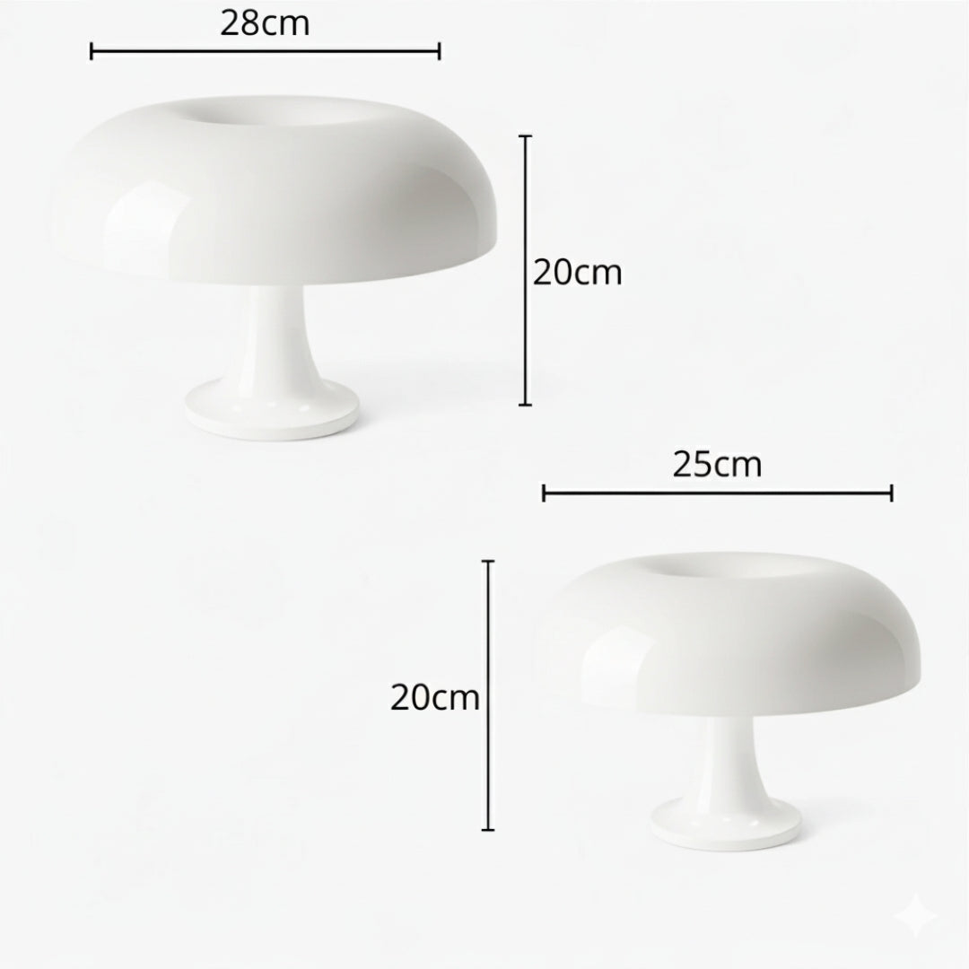 Nachttischlampe Dänischer Pilz
