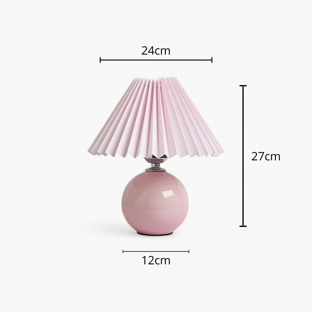 Nachttischlampe Lampenschirm Plissiert