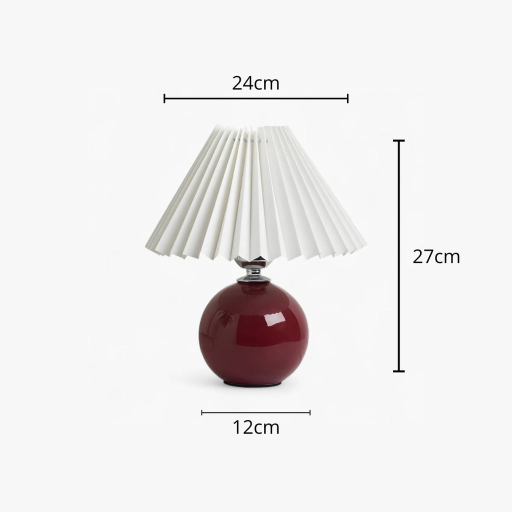 Nachttischlampe Lampenschirm Plissiert