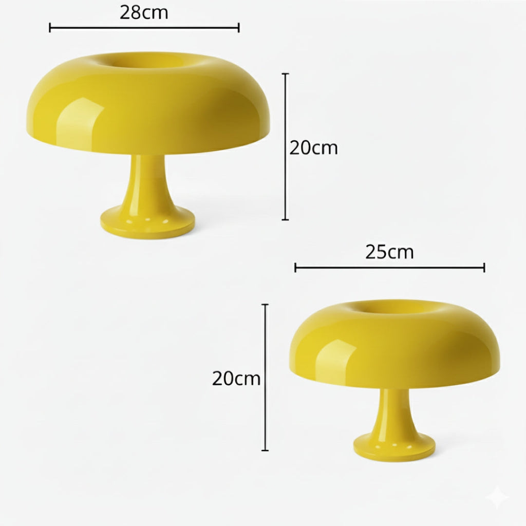 Nachttischlampe Dänischer Pilz