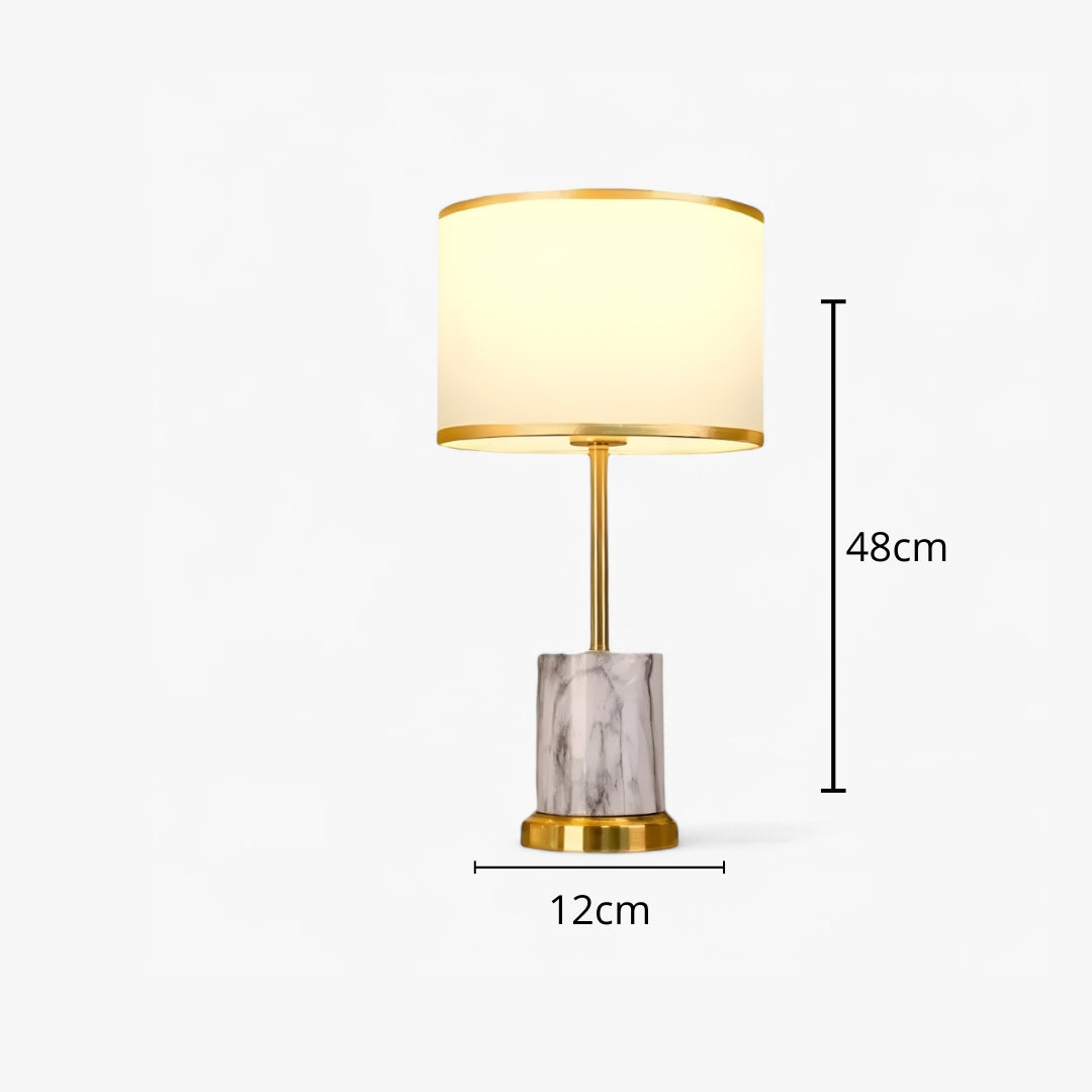 Nachttischlampe Metall Golden