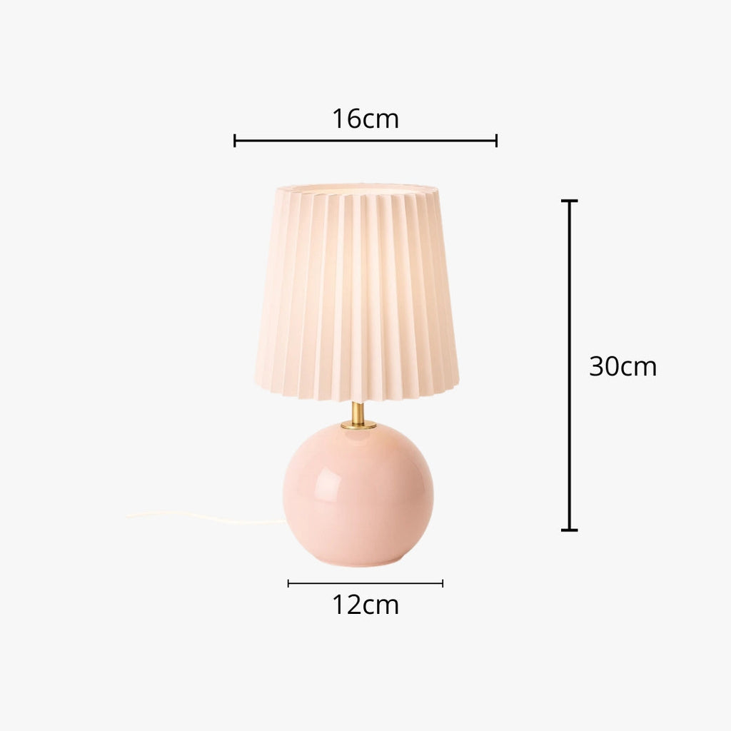 Nachttischlampe Keramik Rosa
