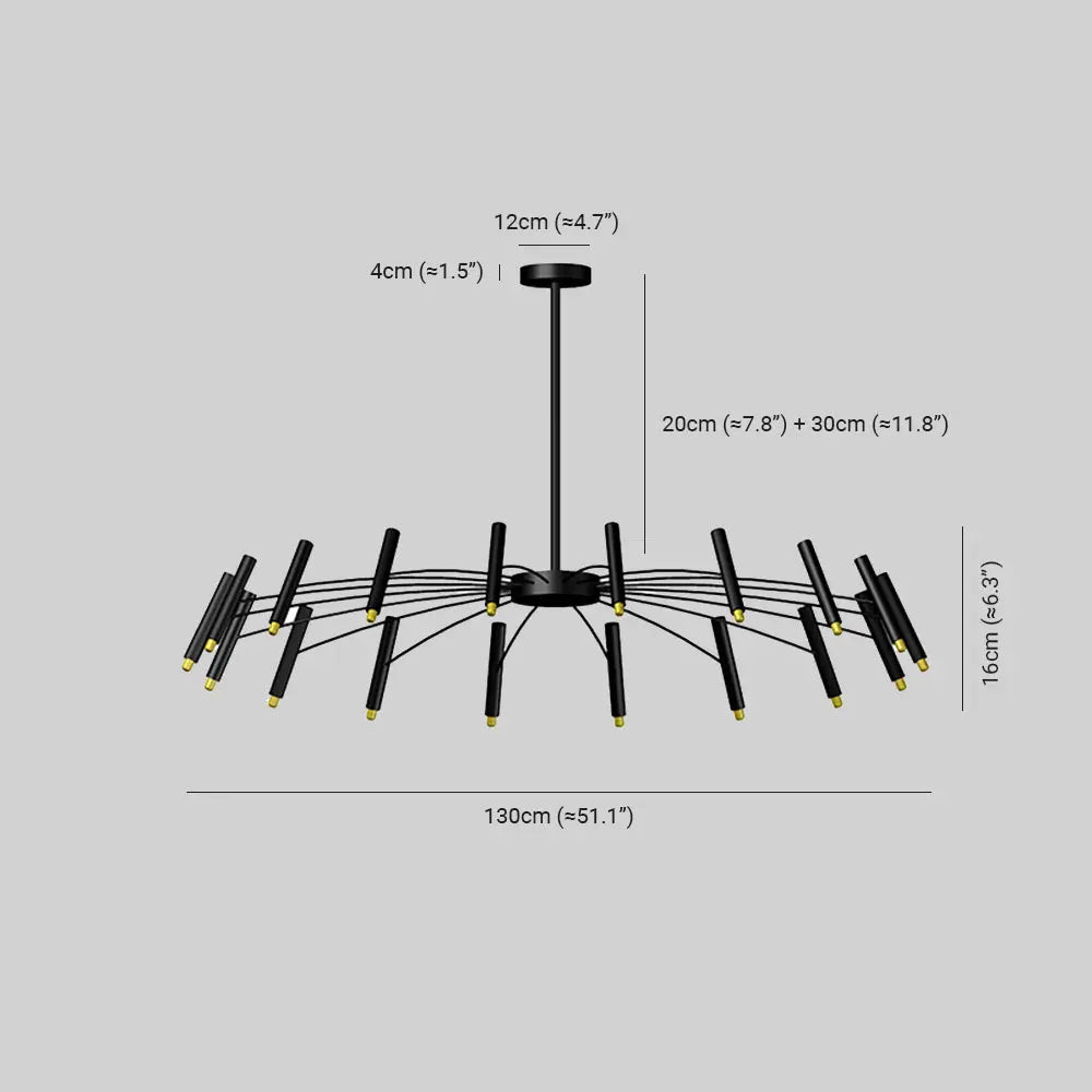 Kronleuchter Küche Modern aus Metall Vantaschwarz