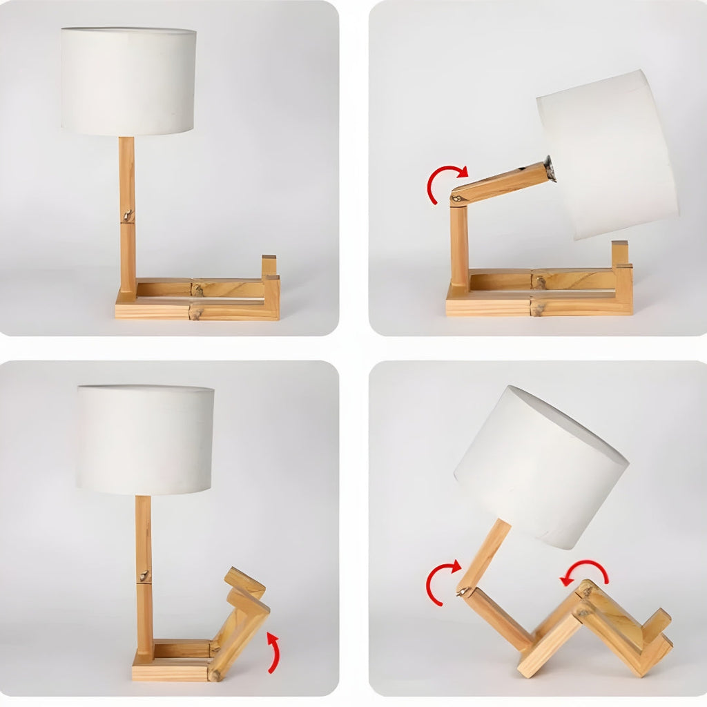 Nachttischlampe Figur