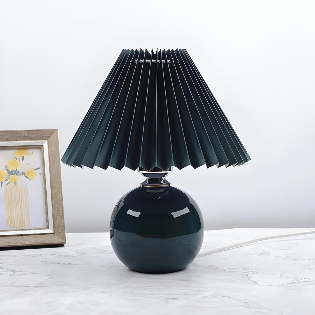 Nachttischlampe Lampenschirm Plissiert
