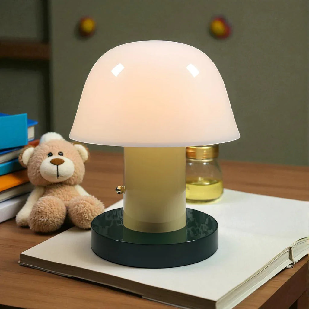 Nachttischlampe Pilz mit LED