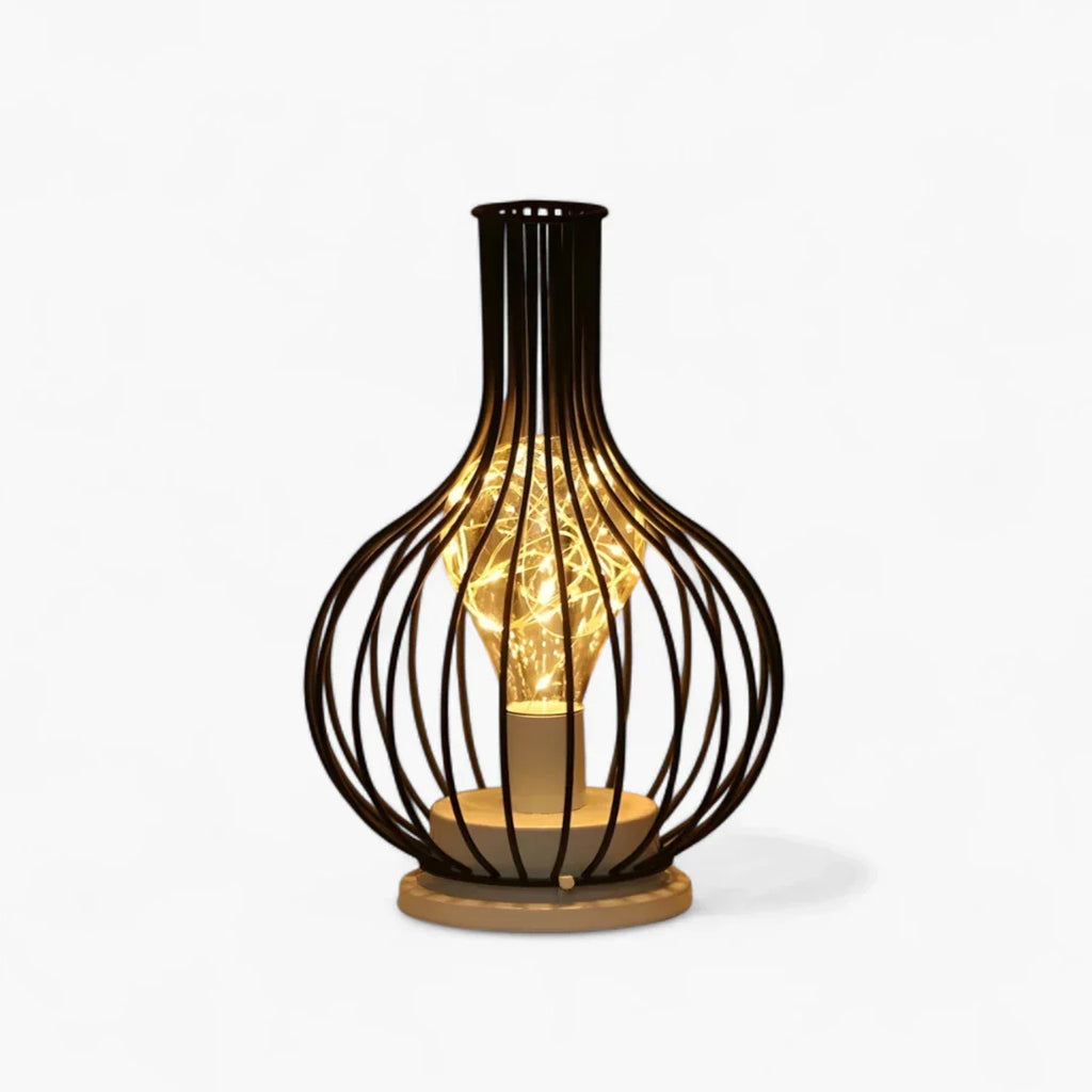 Lampe De Chevet En Fer Noir