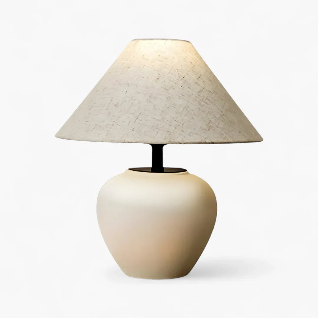 Nachttischlampe Fuß Keramik