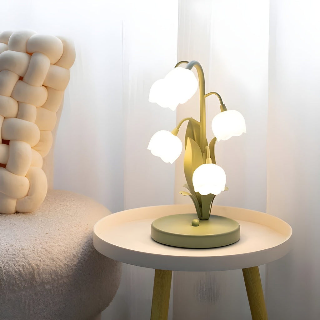 Nachttischlampe Blume