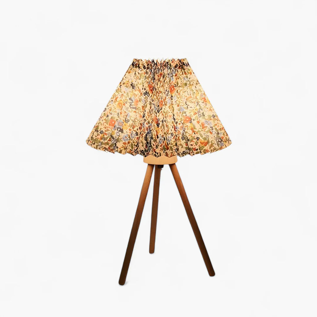 Nachttischlampe Skandinavisches Holz