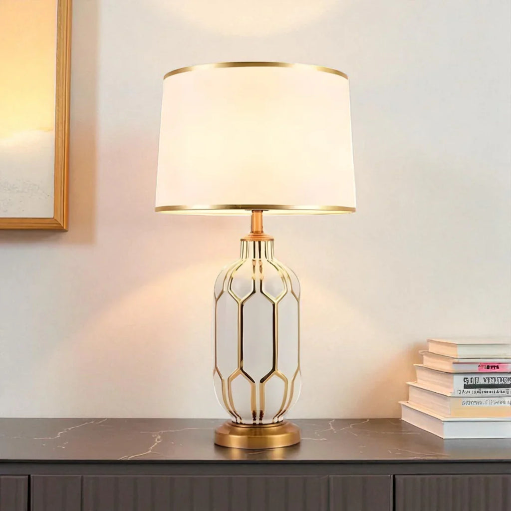 Nachttischlampe Grün Emeraude
