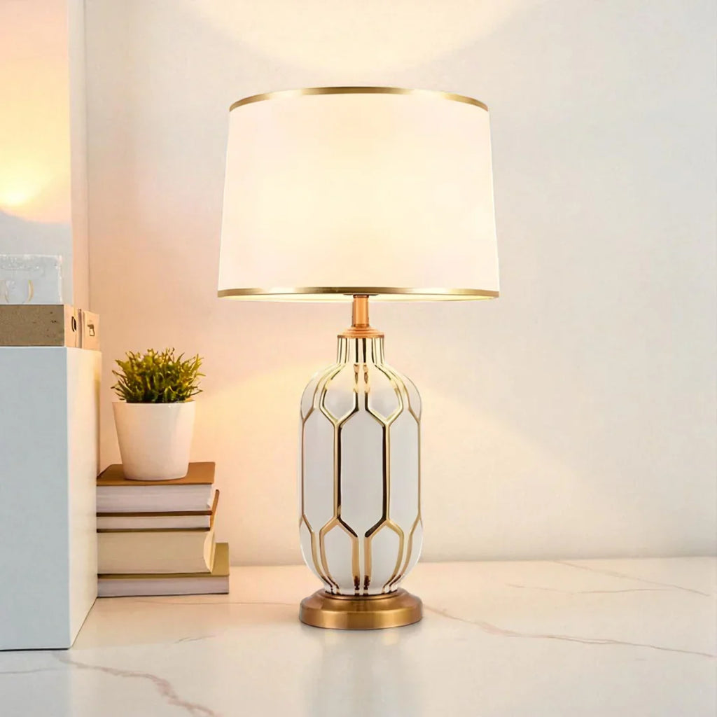 Nachttischlampe Grün Emeraude