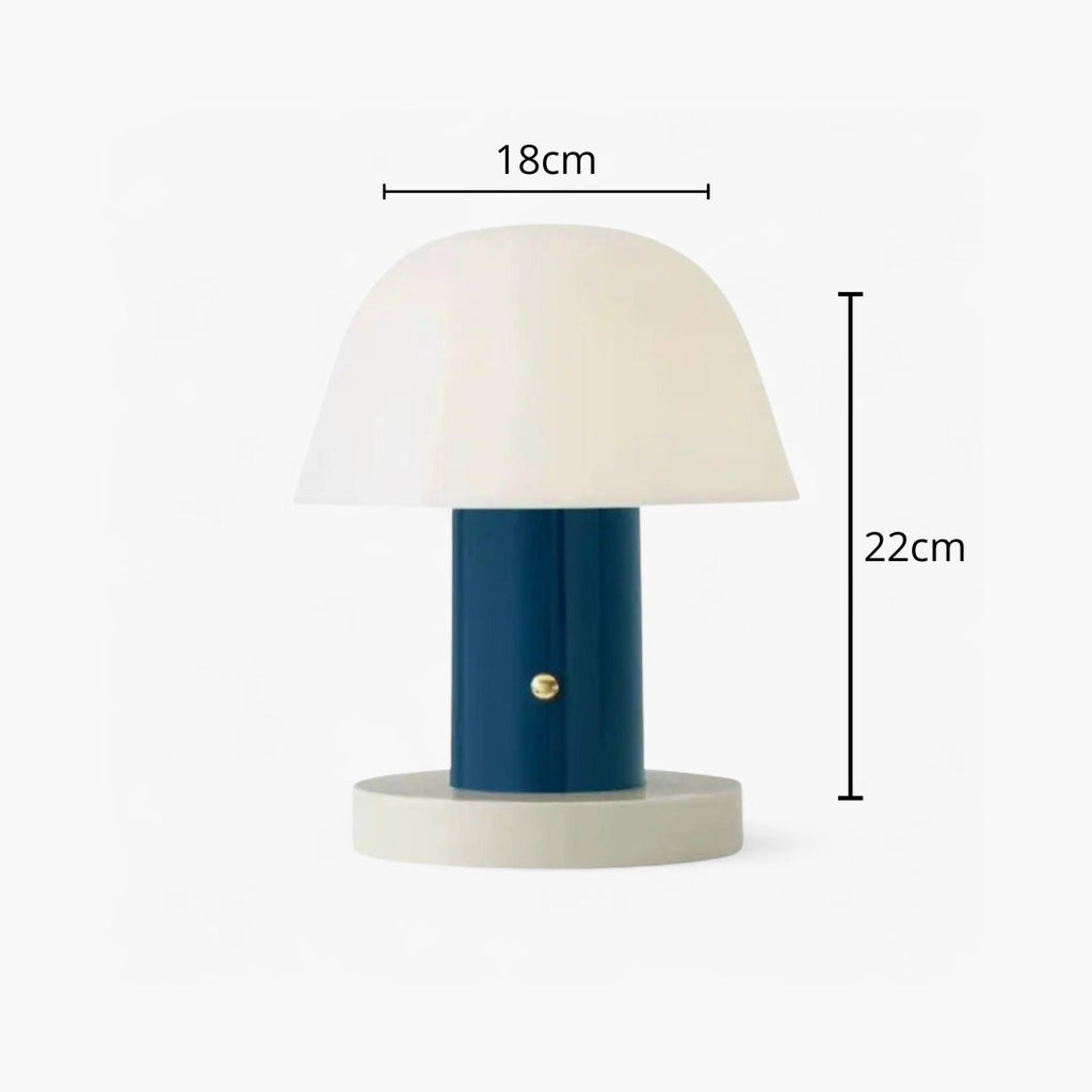 Nachttischlampe Pilz mit LED