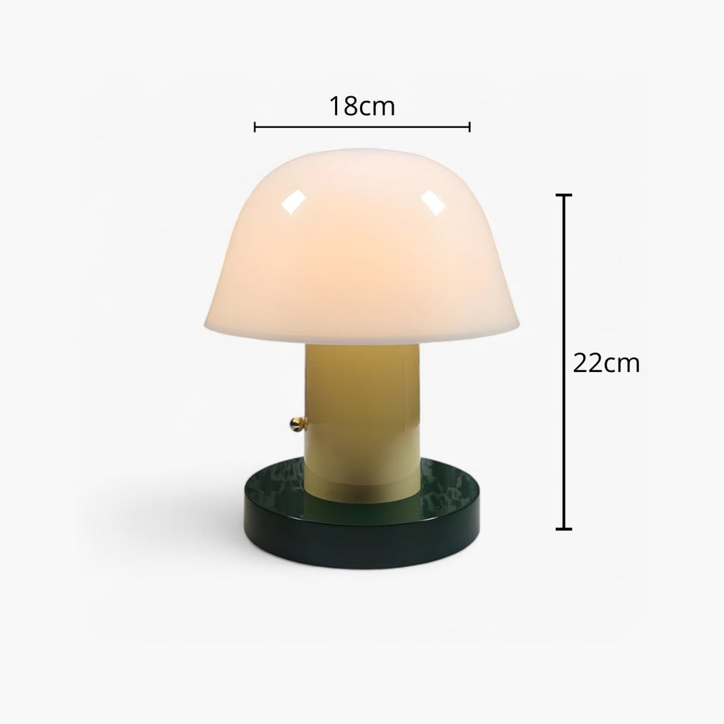 Nachttischlampe Pilz mit LED