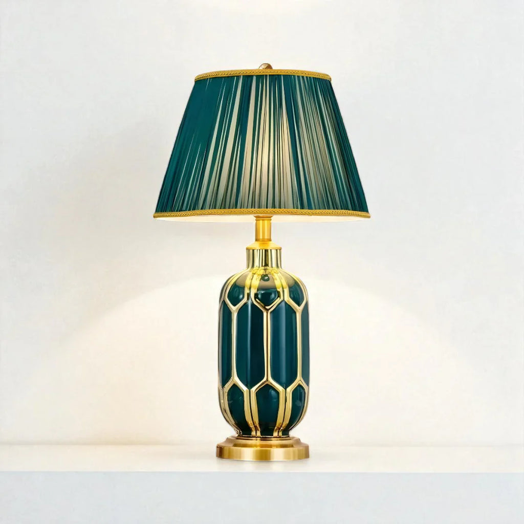 Nachttischlampe Grün Emeraude
