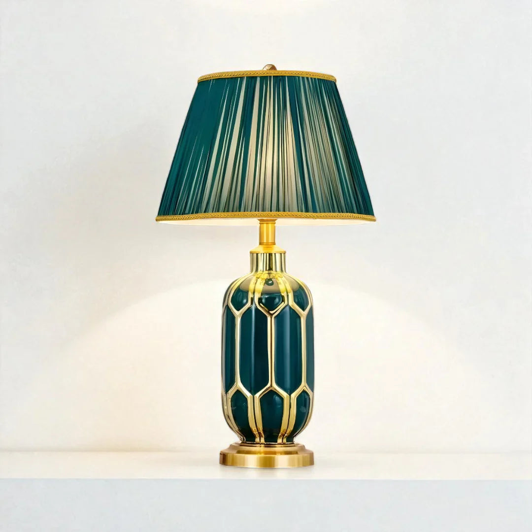 Nachttischlampe Grün Emeraude