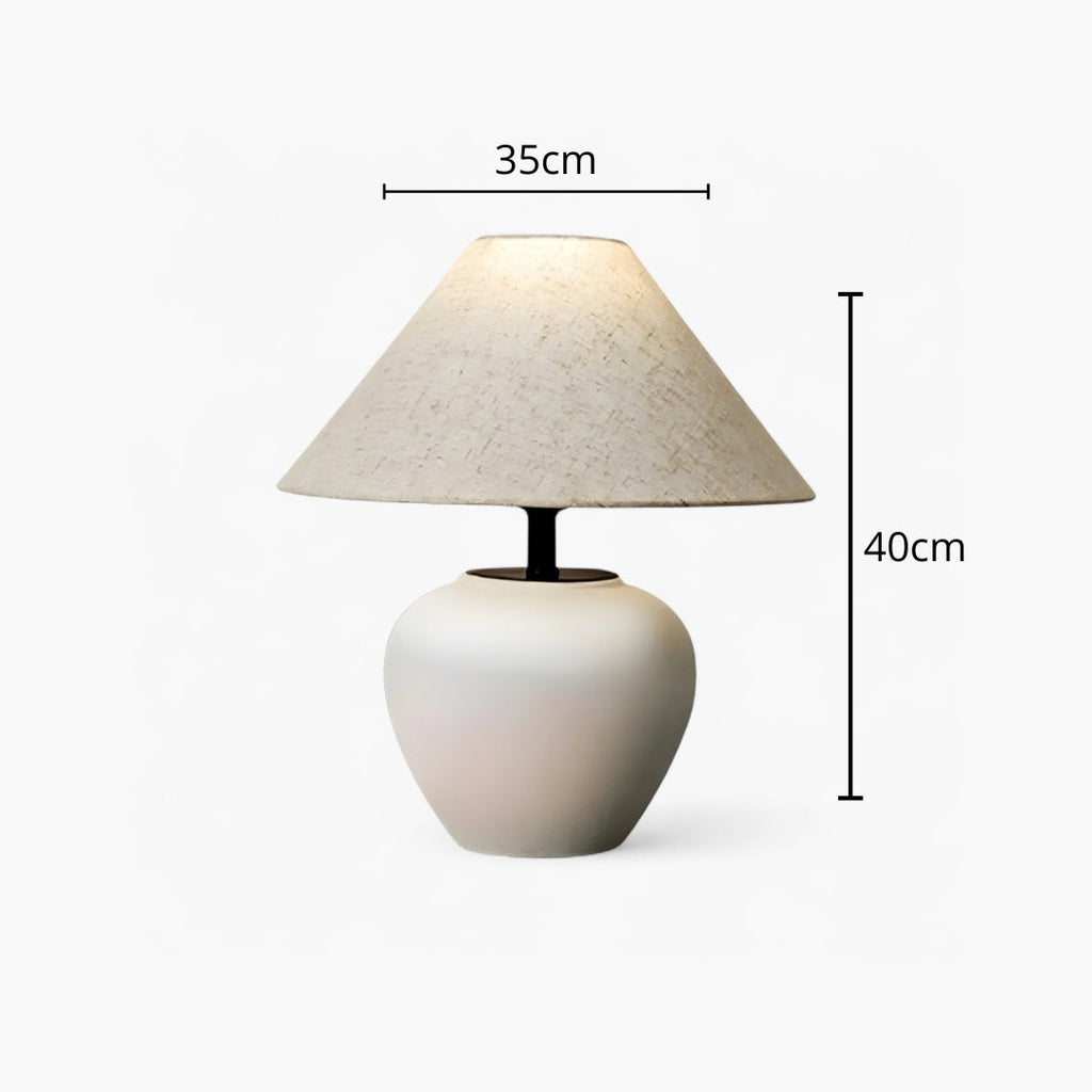 Nachttischlampe Fuß Keramik