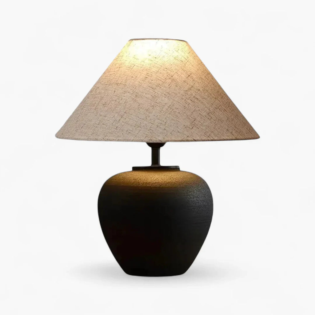 Nachttischlampe Fuß Keramik
