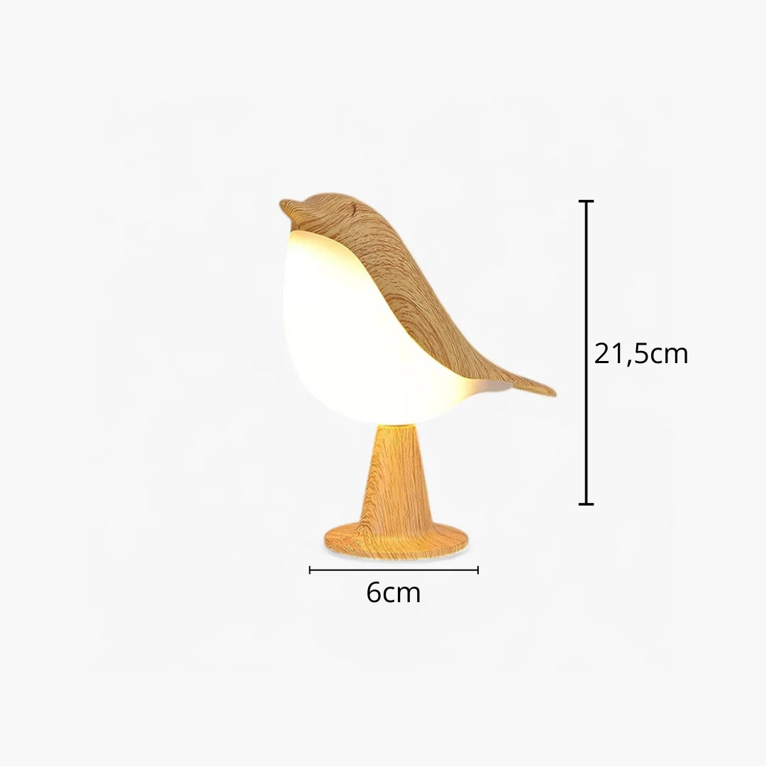 Nachttischlampe Vogel
