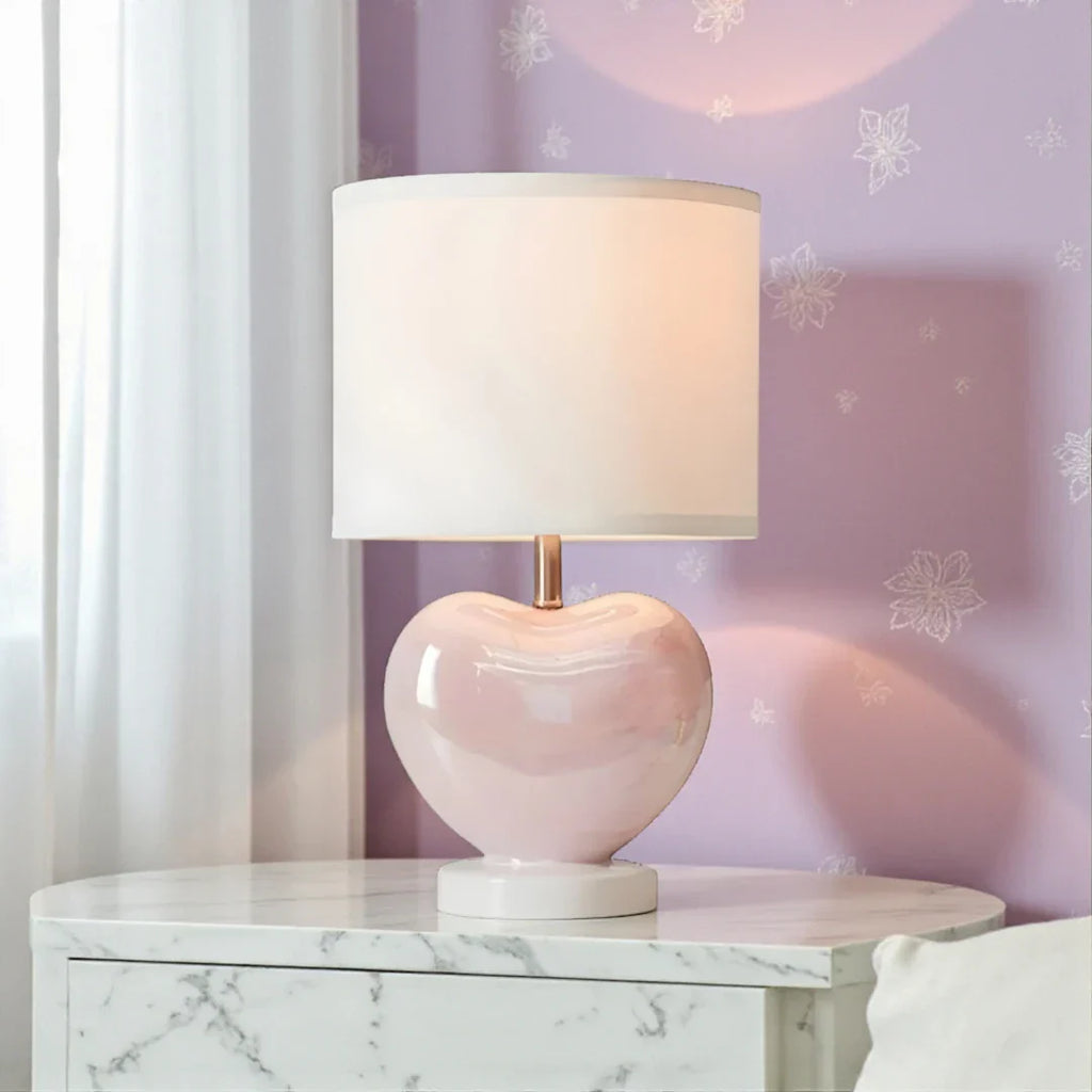 Nachttischlampe Herz